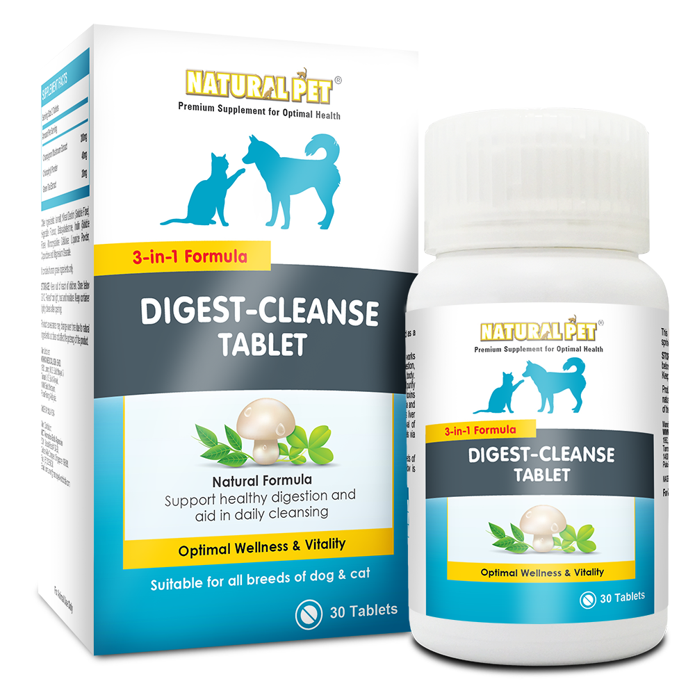 NATURAL PET DIGEST & CLEANSE TAB 30'S