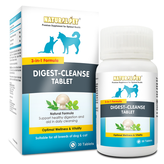 NATURAL PET DIGEST & CLEANSE TAB 30'S