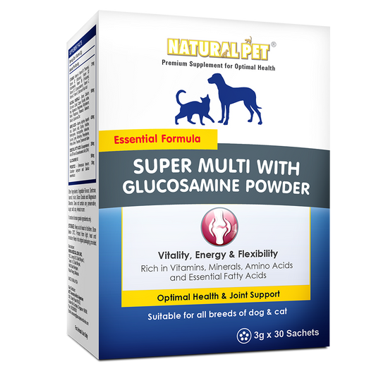 NATURAL PET SUPER MULTI WITH GLUCOSAMINE 3G SACHET 30'S