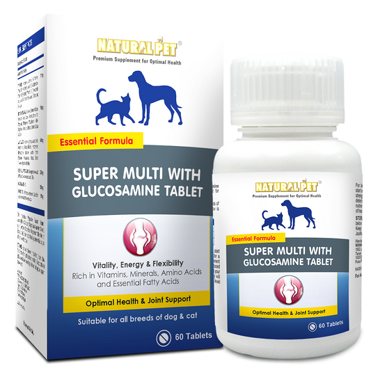 NATURAL PET SUPER MULTI WITH GLUCOSAMINE TAB 60'S