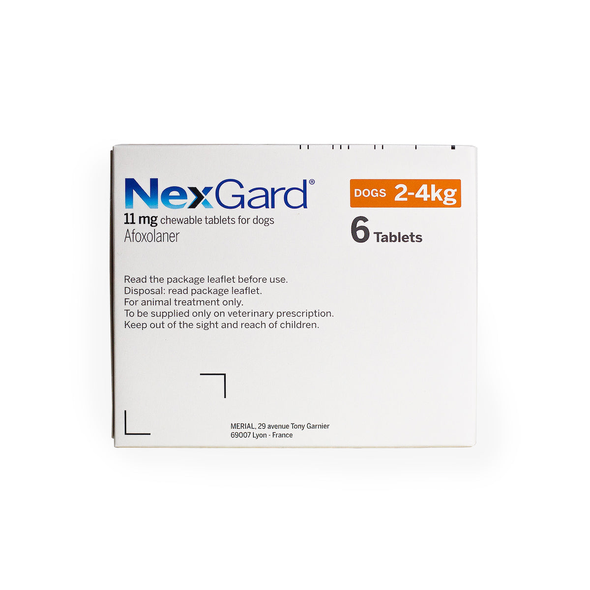 NEXGARD FLEAS & TICKS FLAV CHEW FOR SMALL DOG (2-4kg) (Orange)