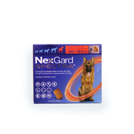 NEXGARD SPECTRA CHEWS FOR X-LARGE DOGS (RED) (>30-60KG) 3'S
